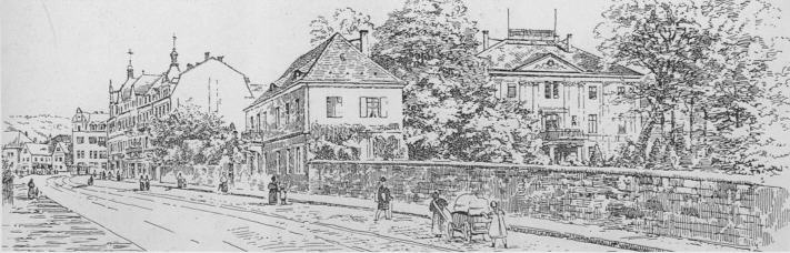 Naumanns Palais, Zeichnung von Otto Schneider, 1904
